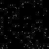 Gif of White dots falling, looping around to top, endless