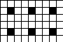 six center hole pattern tiles grouped together