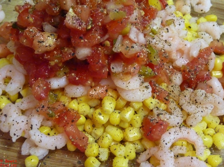 Close Up, yum, the corn really pops, salsa and shrimp, not so much, once again, back when I wanted more content, so forty five images on the page, a game, and several hundred lines of text, way more effort than I put into any one page now