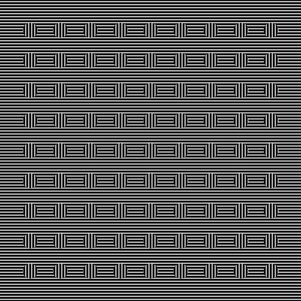 Same as last, except black circles are replaced with circles consisting of vertical lines