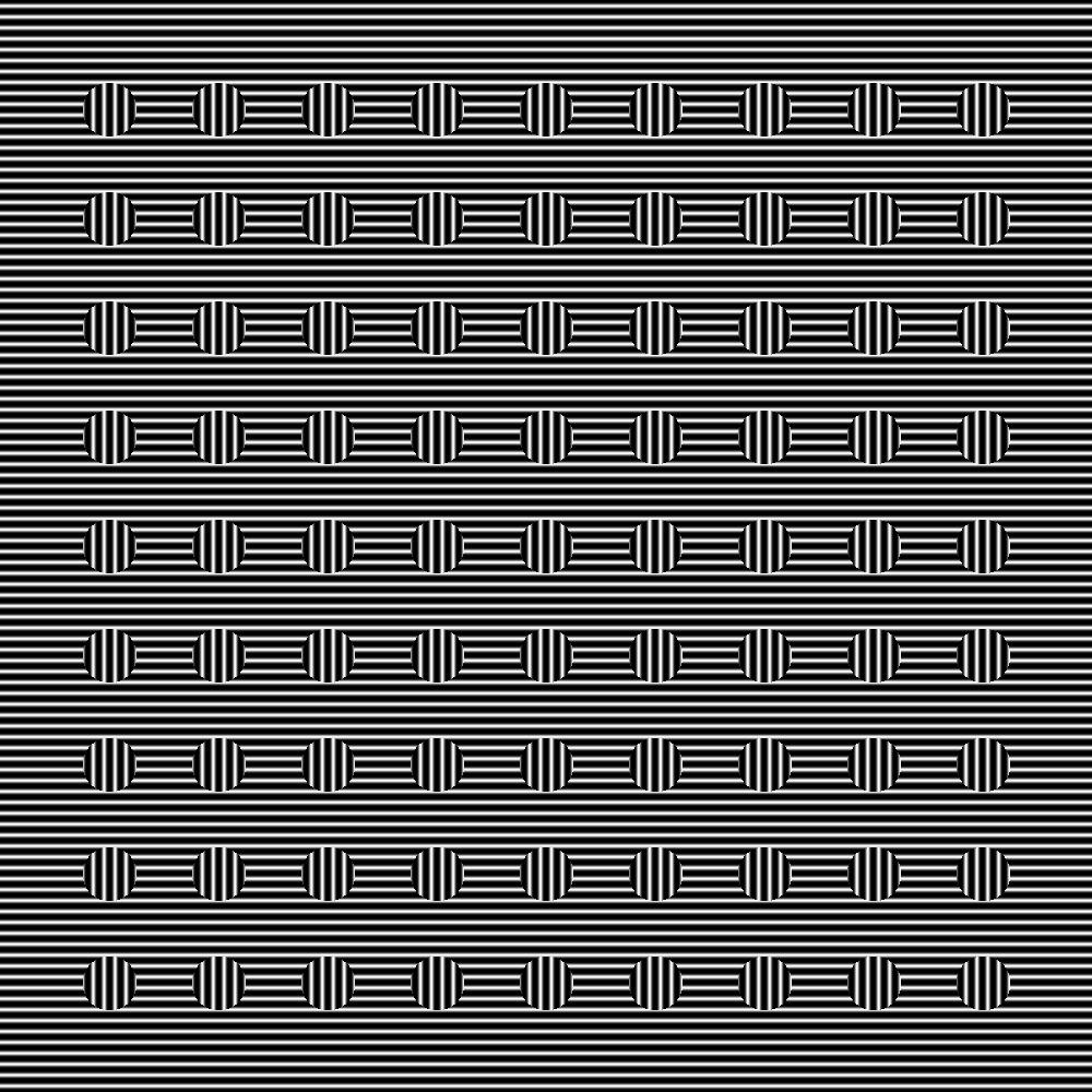 Same as last, except black circles are replaced with circles consisting of vertical lines