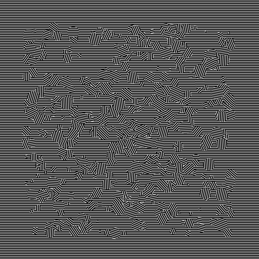 As above, except all of the circles are placed randomly