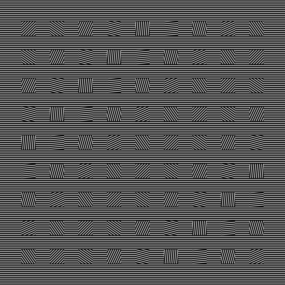 That horizontal background I promised not to mention, with evenly spaced squares, in lieu of circles, forming a proof of concept