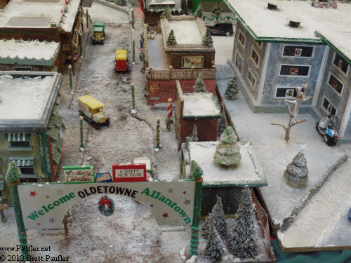 Minature Village Covered in Snow