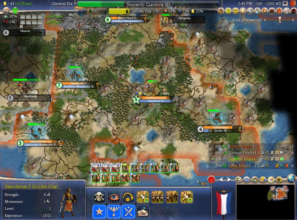 Image of Core City Placement and preparations for war with Brennus