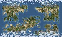 The South West Continent creeps into the center