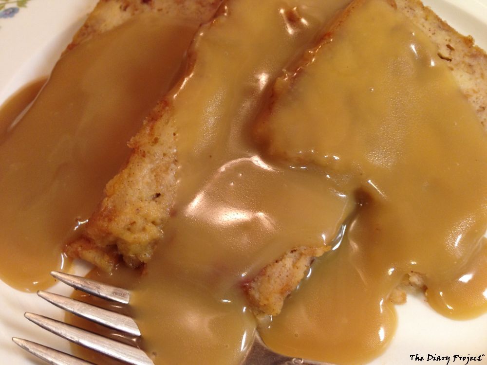 With homemade caramel sauce, the bread pudding was delightful, but then, one should not have to make their own caramel sauce