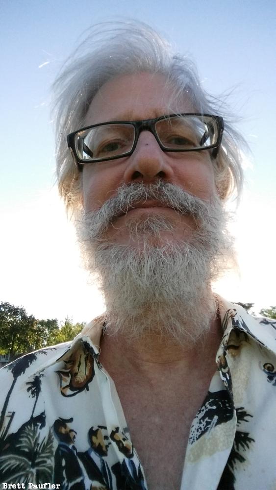 Selfie (and preceeding Shadow Work) shot in Far Park on one of my frequent and/or many walks.  I tend to wear the same clothes over and over, hand washing as appropriate.  So, this shirt (with variable beard and hair length) is basically how I looked all summer.  I am not bothering to smile much anymore, only in greeting, though, I may wish to change that, again for social engineering reasons.