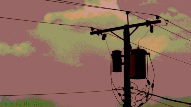 Posterized (limited palette) image of the high tension wires I find myself looking at and taking pictures of quite a bit