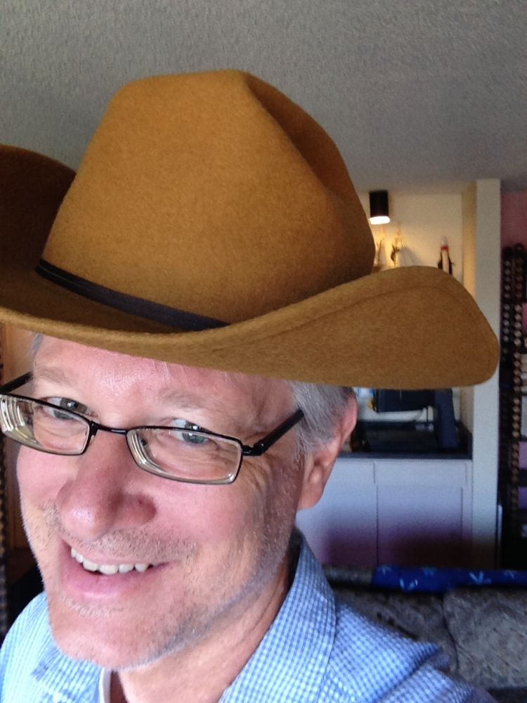 Hey, who is that good looking guy, why it is your humble narrator, in felt cowboy hat that my father wore for a season, likely that trip to the Grand Teton Mountains, Yellowstone, and all the rest