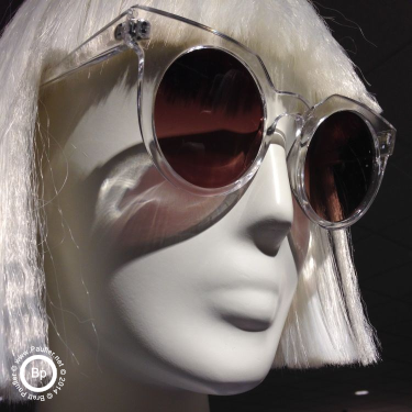 store mannequin with wig and sunglasses - raw image 