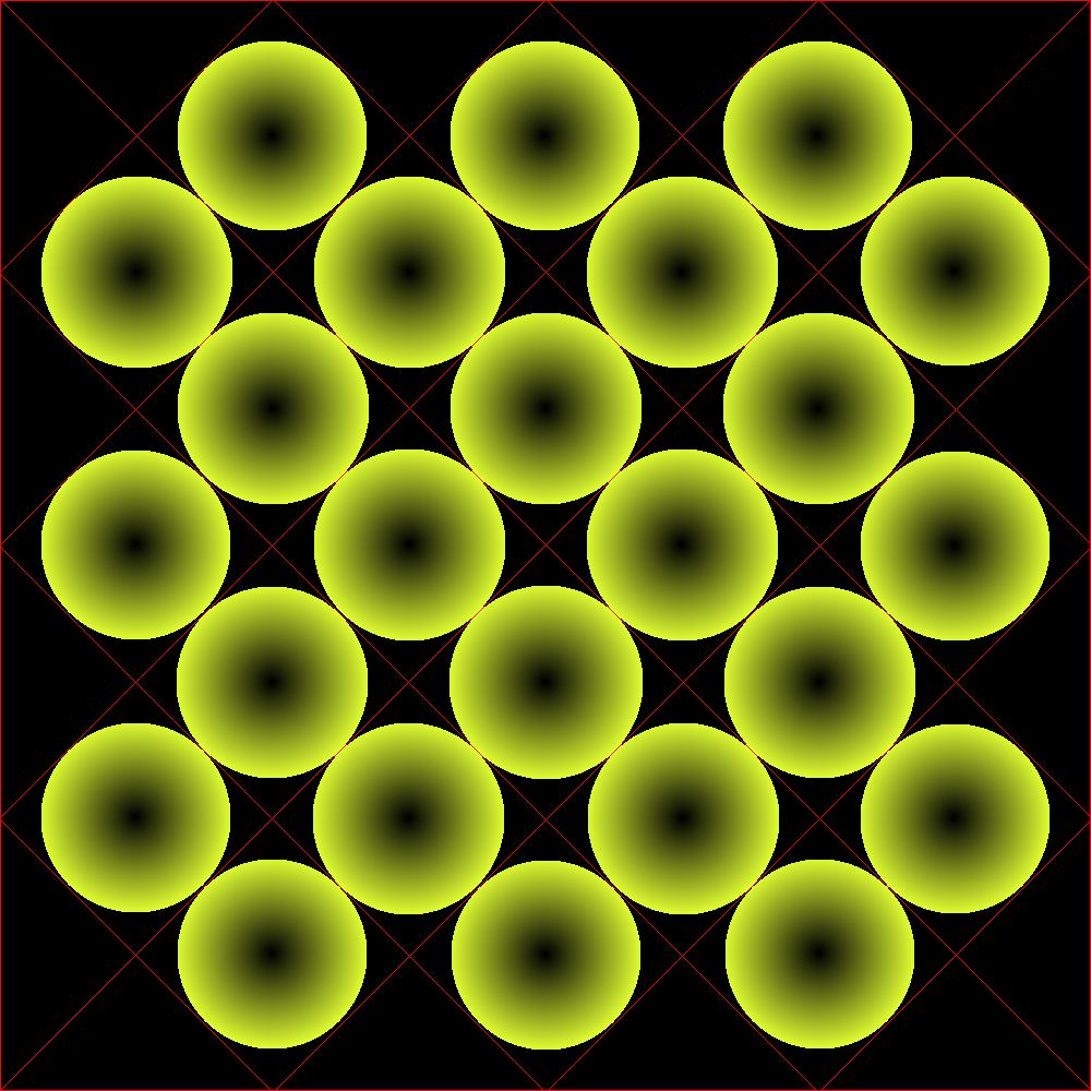 The error was in measuring the radius of elongated areas, and/or diagonals, odd shapes, did not erode as I had anticipated, as my eye would erode them, these two tester squares prove the placement algorithm is fixed