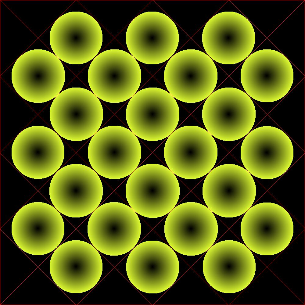 The error was in measuring the radius of elongated areas, and/or diagonals, odd shapes, did not erode as I had anticipated, as my eye would erode them, these two tester squares prove the placement algorithm is fixed