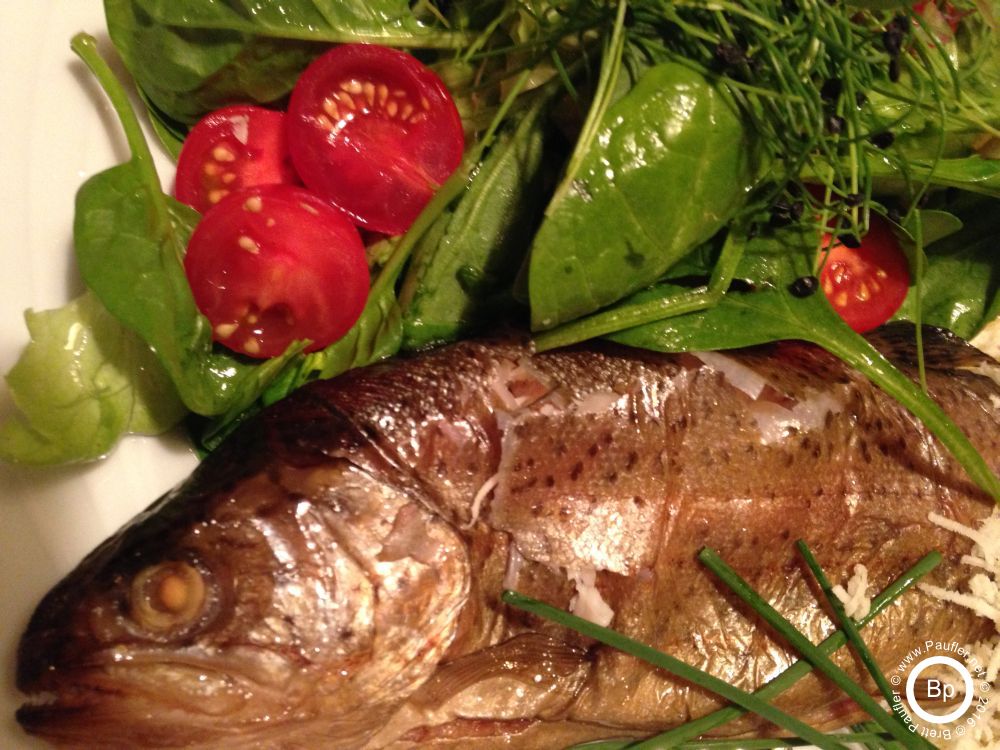 fish, that was a pain to eat, the day before we took the River Boat ride on the Rhine