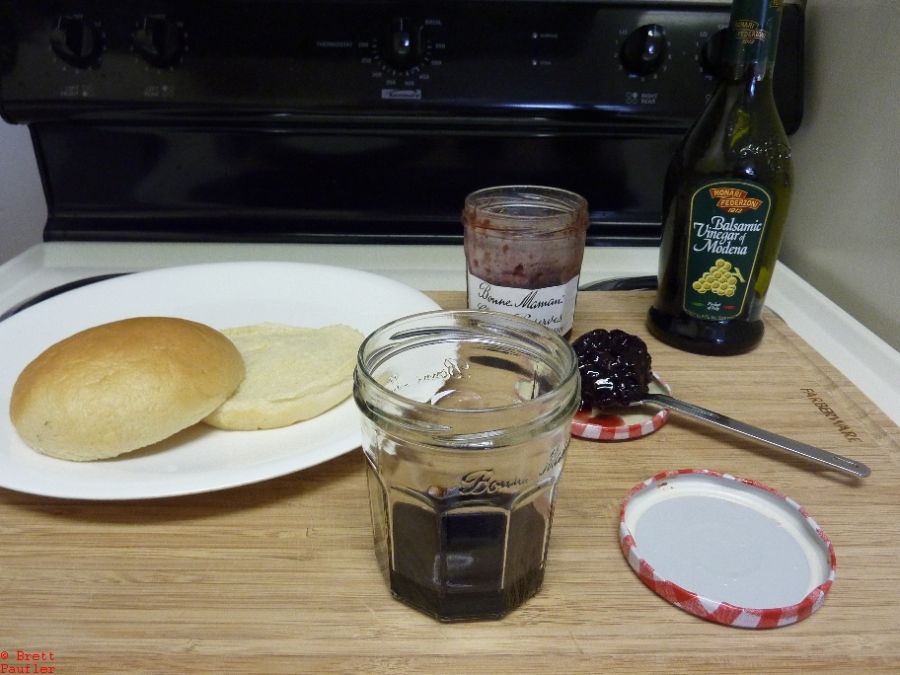 Balsamic vinegar and jelly makes the most awesome sauce