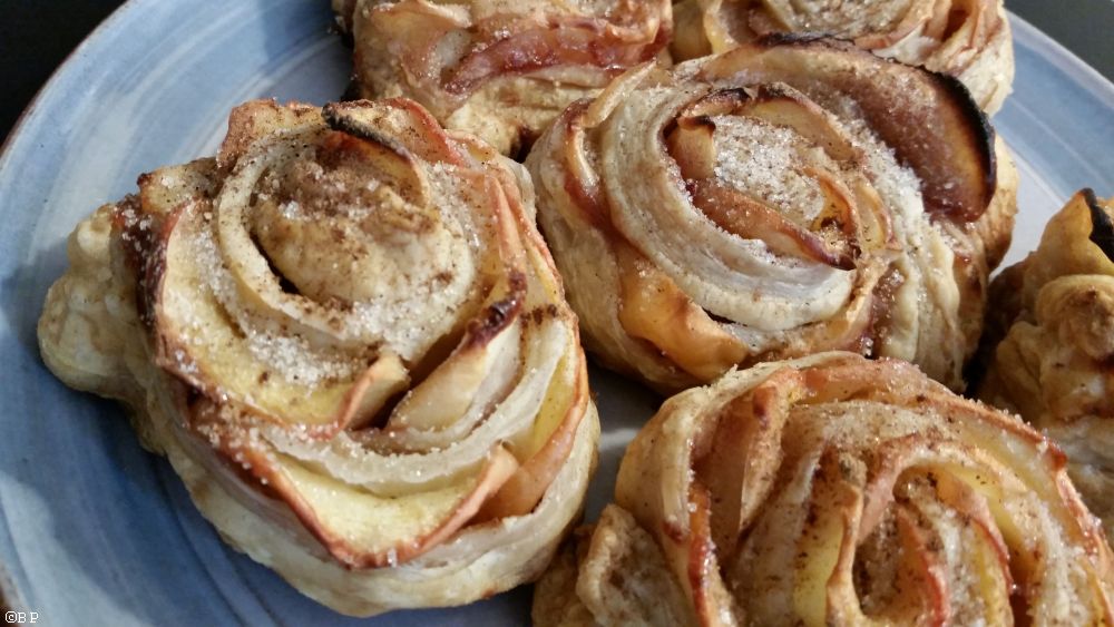 A simple, well, I did not make it, so I am calling it simple, apple pastry swirl, that was sweet and crunchy and fluffy all at the same time