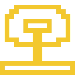 Well, at the most deconstructed, we have three circle, connected by a vertical line, all in yellow oorange, I see it as a man sitting lotus style, that's the bottom oval, a circle above that being the arms raised above head, and inside of that circle, a smaller representing the mans head