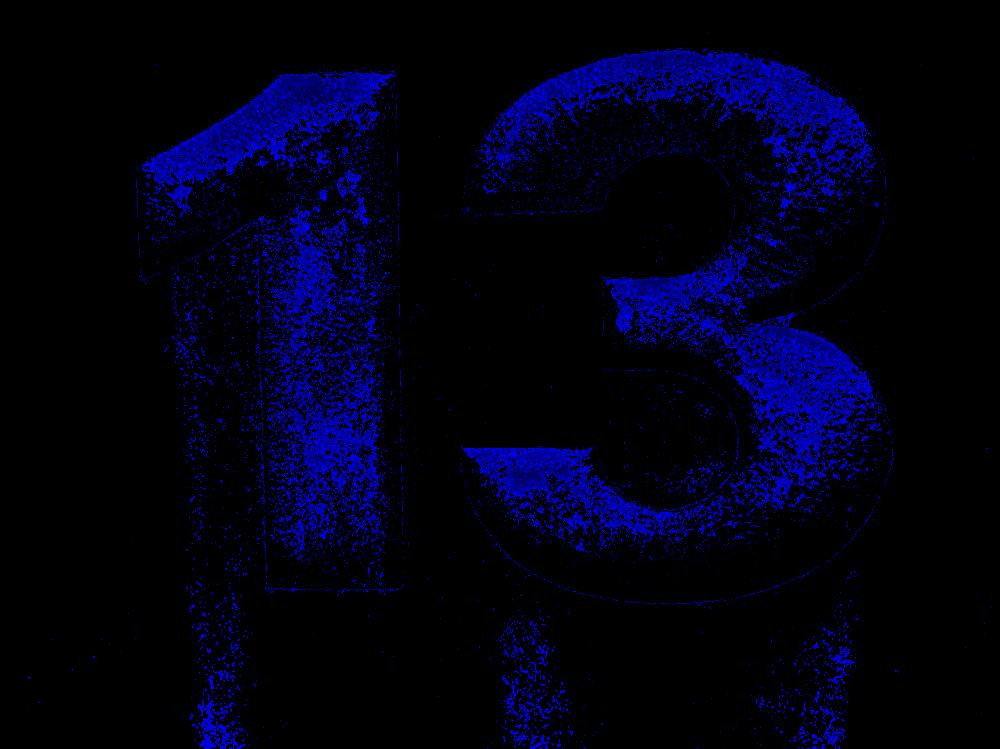 The number thirteen, some street address, I could not tell you from where, nor could I tell you who is number thirteen, though, if I could not be 00, I think I would opt for 13 as my team number