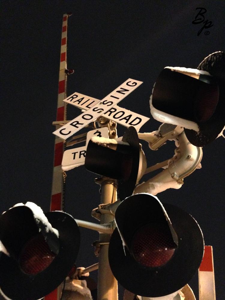 All of the images on this page are the same and are of a railroad crossing guard in the upright position with a dark nigh sky as a background, yeah, it would be better if the guard was down and the lights were flashing, but this is the picture I have, and the ones with red lights really didn't look as cool, the red was overpowering... and not centered enough on those that I had