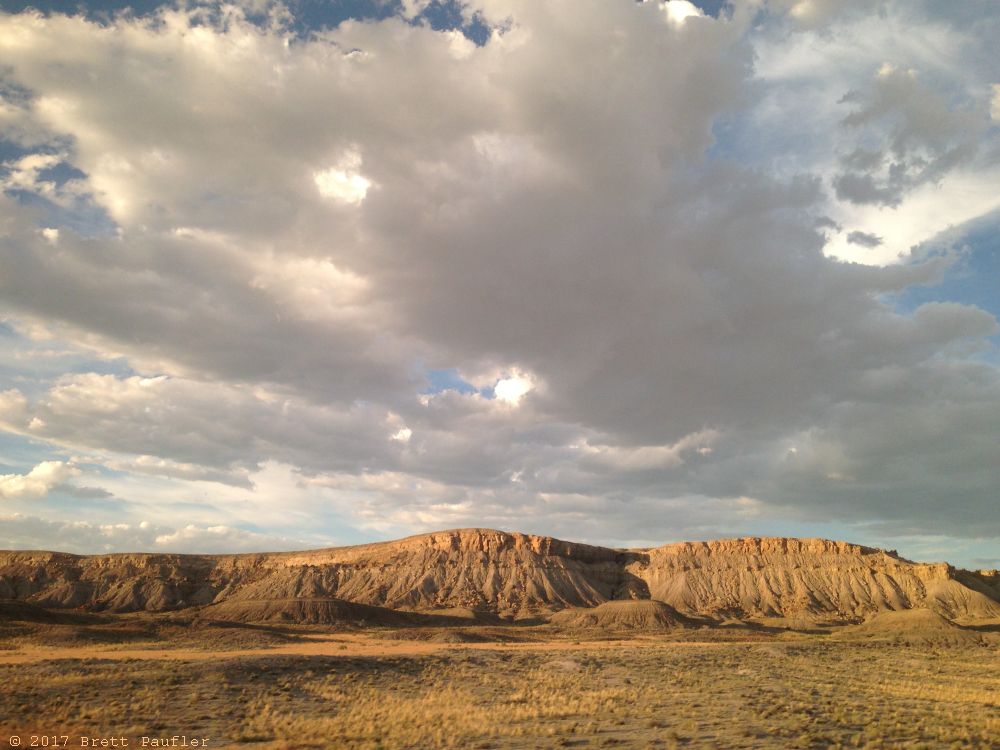 This is the West, Big Sky Country, maybe Wyoming, we took the middle route across, Amtraks Zephyr, which nearly matches Hwy 80, so, yeah, Wyoming