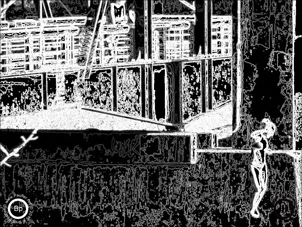 Girl Jumping Off Bridge - Tals of the Nav - Revised Line Effect