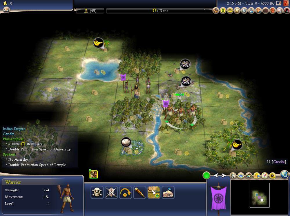 The Start Includes Two Gems, Two Rivers, Lots of Grassland, and a Few Hills, this is a very nice start, this is for Civilization IV, Civ 4, Beyond The Sword