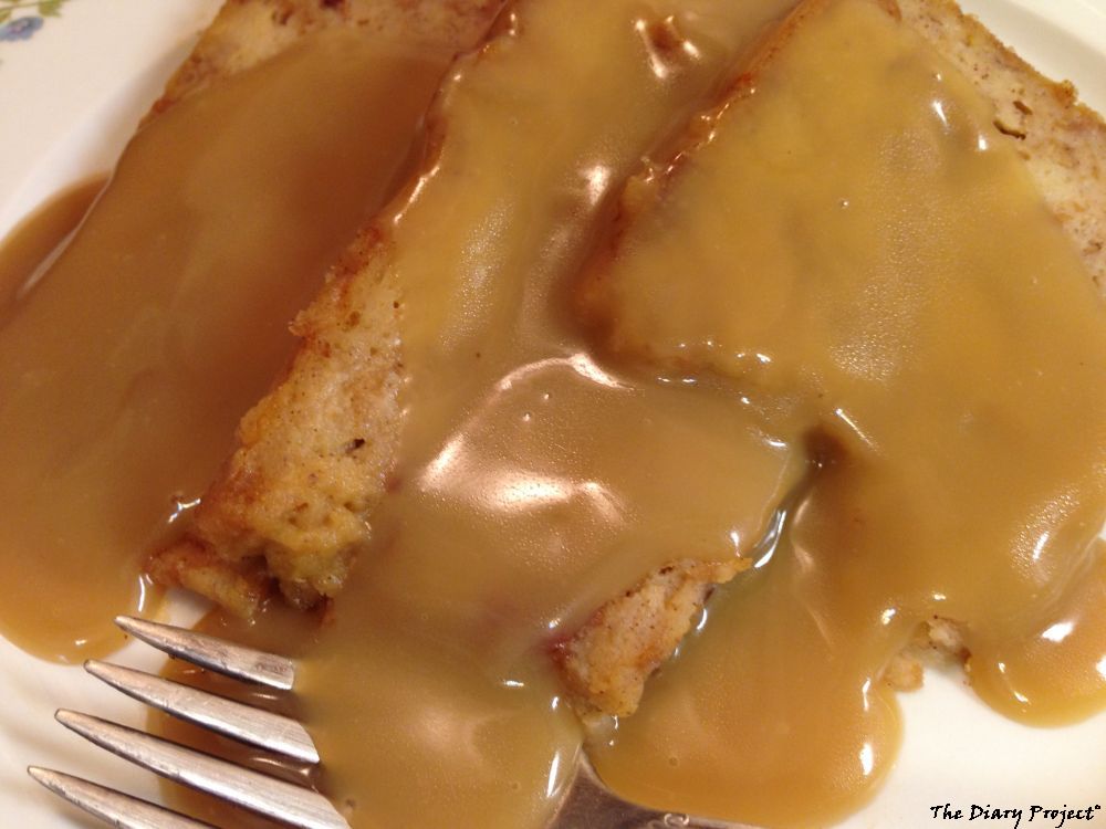 With homemade caramel sauce, the bread pudding was delightful, but then, one should not have to make their own caramel sauce