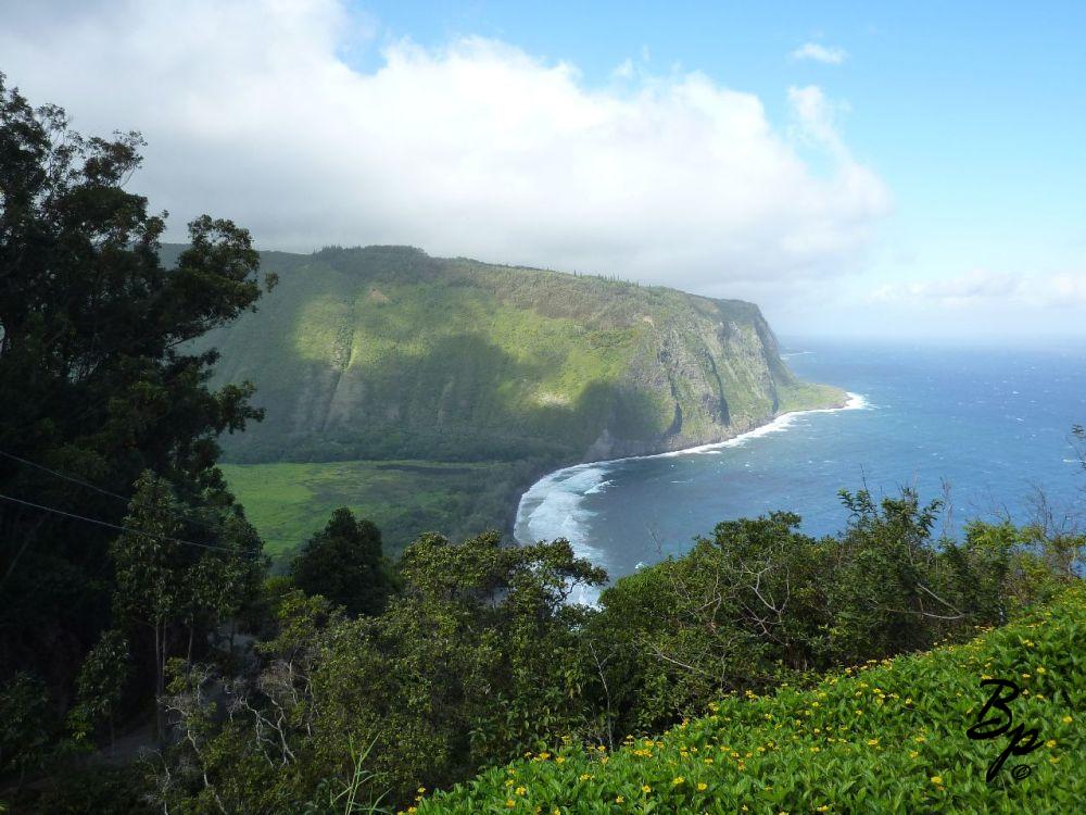 I am sure I have spelled the name wrong, it is a Valley going on the Windward side of The Big Island, North of Hilo, West of Hiwa, probably spelled that wrong somewhere, too, coming to the outlook was a fairly common experience, I made it into the valley, once, oh, when I said these were vacation pictures, that was a bit of a misnomer, I lived on The Big Island for a few years, so these would be like mini-vacation day outings or weekend getaways, being a tourist was almost a daily activity