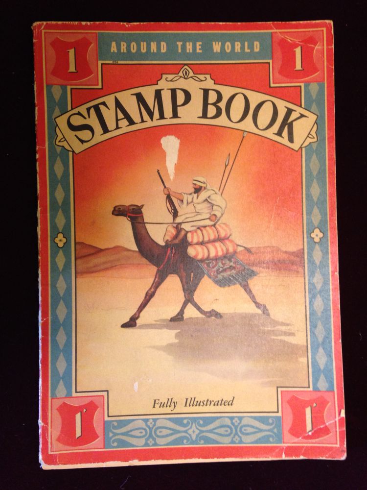My father collected stamps, and maybe part of the deal was that he would do stuff with us, so stamp show, we went to the stamp show with him and for a few years I joined him in that quest.  I actually bought this book, think I paid like two fifty for it, but I stopped caring about stamps somewhere along the lines, I would have guessed my brother got this way back, well, he has it now, I think, whatever, maybe it was my fathers all along and I just remember the cover